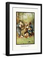 Teddy Roosevelt's Bears: Teddy B and Teddy G at a Picnic-R.k. Culver-Framed Art Print