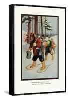 Teddy Roosevelt's Bears: The Snow-Shoe Club-R.k. Culver-Framed Stretched Canvas