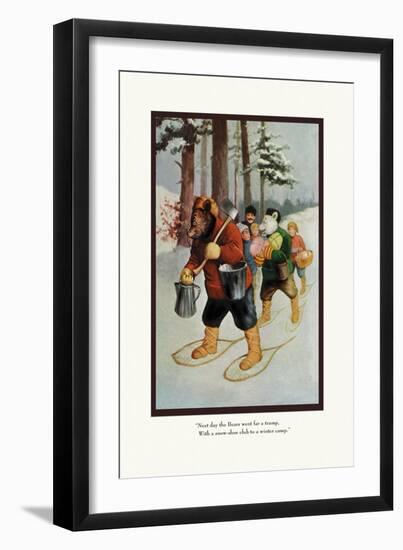 Teddy Roosevelt's Bears: The Snow-Shoe Club-R.k. Culver-Framed Art Print