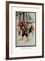 Teddy Roosevelt's Bears: The Snow-Shoe Club-R.k. Culver-Framed Art Print