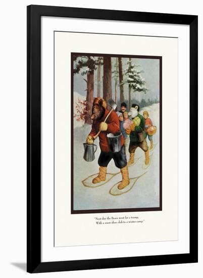 Teddy Roosevelt's Bears: The Snow-Shoe Club-R.k. Culver-Framed Art Print