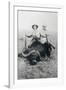 Teddy Roosevelt Sitting on Dead Water Buffalo with Rifle-null-Framed Photographic Print