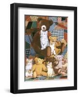 Teddy's and Friends-William Vanderdasson-Framed Premium Giclee Print