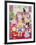 Teddy's Christmas Pyjamas-Pat Scott-Framed Giclee Print