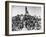 Teddy's Colts/Rough Riders, Standing with Col. Theodore Roosevelt on hill of Battle of San Juan-William Dinwiddie-Framed Premium Photographic Print