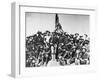 Teddy's Colts/Rough Riders, Standing with Col. Theodore Roosevelt on hill of Battle of San Juan-William Dinwiddie-Framed Premium Photographic Print