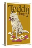 Teddy Slayer-Lantern Press-Stretched Canvas