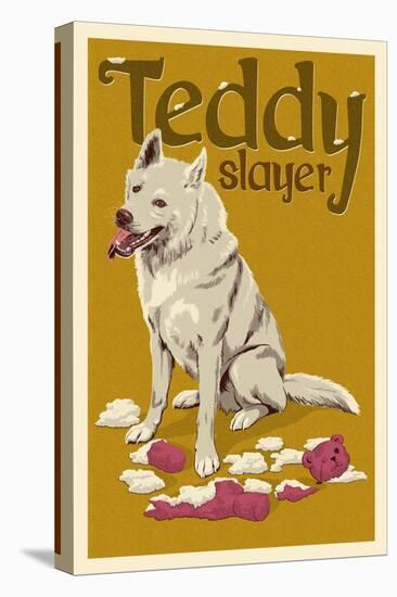 Teddy Slayer-Lantern Press-Stretched Canvas