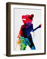 Teddybear Watercolor-Lora Feldman-Framed Art Print