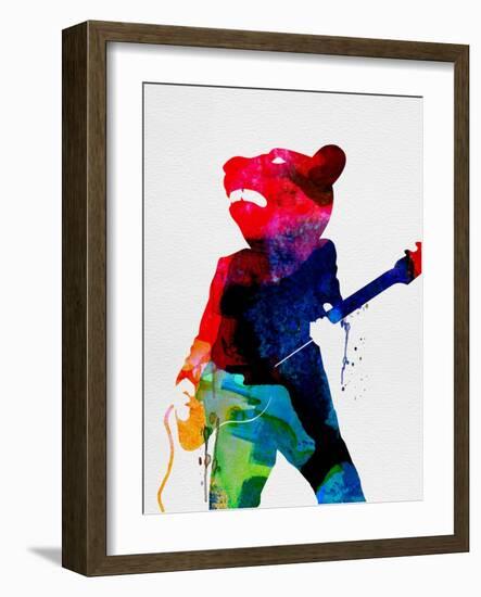 Teddybear Watercolor-Lora Feldman-Framed Art Print