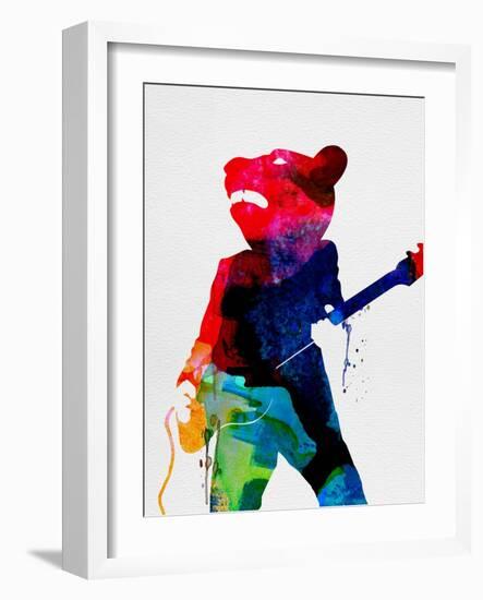 Teddybear Watercolor-Lora Feldman-Framed Art Print