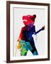 Teddybear Watercolor-Lora Feldman-Framed Art Print