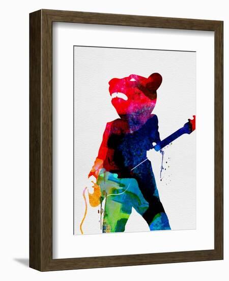 Teddybear Watercolor-Lora Feldman-Framed Art Print