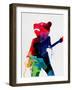 Teddybear Watercolor-Lora Feldman-Framed Art Print