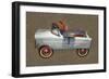 Tee Bird Pedal Car-Michelle Calkins-Framed Art Print