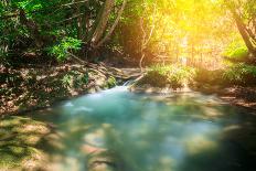 Huai Mae Khamin Waterfall-Tee Theerapol-Framed Photographic Print