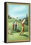 Teeing Off-null-Framed Stretched Canvas