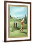 Teeing Off-null-Framed Art Print