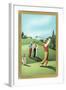 Teeing Off-null-Framed Art Print