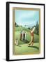 Teeing Off-null-Framed Art Print