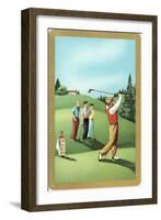 Teeing Off-null-Framed Art Print