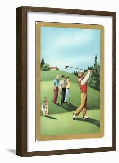 Teeing Off-null-Framed Art Print