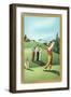 Teeing Off-null-Framed Art Print