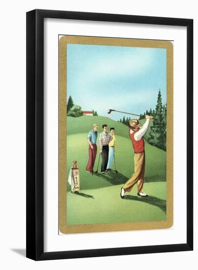 Teeing Off-null-Framed Art Print