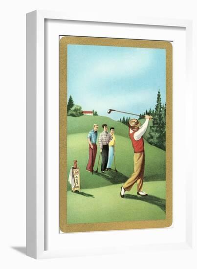 Teeing Off-null-Framed Art Print