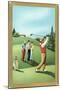 Teeing Off-null-Mounted Art Print