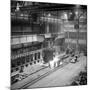 Teeming (Pouring) Molten Iron, Park Gate Iron and Steel Co, Rotherham, South Yorkshire, 1964-Michael Walters-Mounted Photographic Print