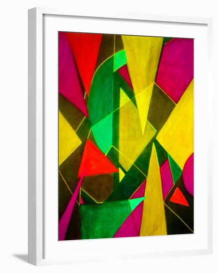 Teeming Triangles II-Ruth Palmer-Framed Art Print