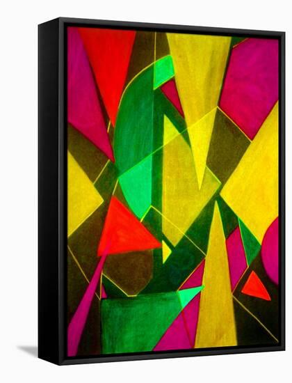 Teeming Triangles II-Ruth Palmer-Framed Stretched Canvas