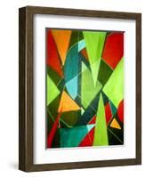 Teeming Triangles-Ruth Palmer-Framed Art Print