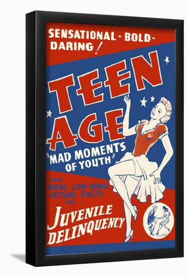 Teen Age Mad Moments-null-Framed Poster