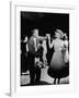 Teen Couples Swing Dancing at the Totem Pole-null-Framed Photographic Print