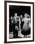 Teen Couples Swing Dancing at the Totem Pole-null-Framed Photographic Print