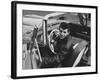 Teen Heartthrob Actor/Singer Frankie Avalon in Driver's Seat of His 1958 Pontiac Convertible-Peter Stackpole-Framed Premium Photographic Print