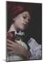 Teen with a Red Apple Lying, Tale Scene-outsiderzone-Mounted Photographic Print