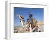 Teenage Boy on Camel in Front of the Great Colonnade, Palmyra, Syria, Middle East-Alison Wright-Framed Photographic Print