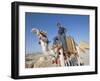 Teenage Boy on Camel in Front of the Great Colonnade, Palmyra, Syria, Middle East-Alison Wright-Framed Photographic Print