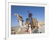 Teenage Boy on Camel in Front of the Great Colonnade, Palmyra, Syria, Middle East-Alison Wright-Framed Photographic Print