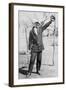 Teenage Boy Plays Catch, Ca. 1912-null-Framed Photographic Print