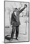 Teenage Boy Plays Catch, Ca. 1912-null-Mounted Photographic Print