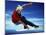 Teenage Boy Snowboarding in Mid-Air-null-Mounted Photographic Print