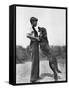 Teenage Boy with Irish Setter-Philip Gendreau-Framed Stretched Canvas