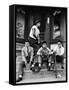 Teenage Boys Hangout on Stoop of Local Store Front-Gordon Parks-Framed Stretched Canvas