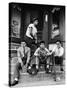 Teenage Boys Hangout on Stoop of Local Store Front-Gordon Parks-Stretched Canvas