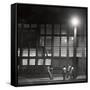 Teenage Boys Whiling Away a Summer Night on the Street-Gordon Parks-Framed Stretched Canvas