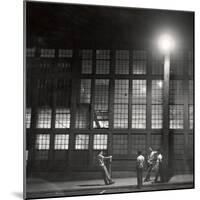 Teenage Boys Whiling Away a Summer Night on the Street-Gordon Parks-Mounted Photographic Print